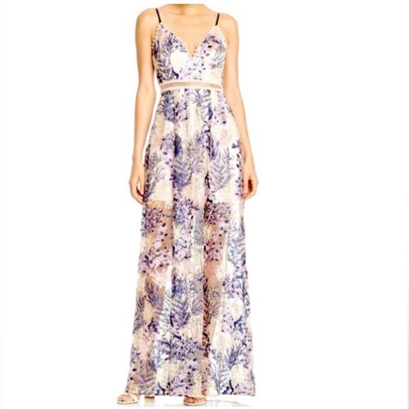 Aqua X Maddie & Tae Embellished Maxi Dress